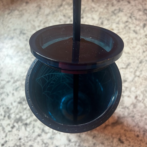 2021 Limited Edition Starbucks Fall/Halloween Glow In The Dark Web Cup - Picture 2 of 3